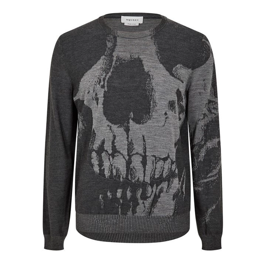 Alexander McQueen Skull Sweater - Grey